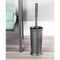 mDesign Compact Plastic Bathroom Toilet Bowl Brush and Holder